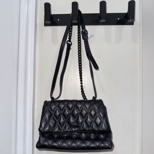 Aldo Black Quilted Mini Shoulder/Crossbody Bag
